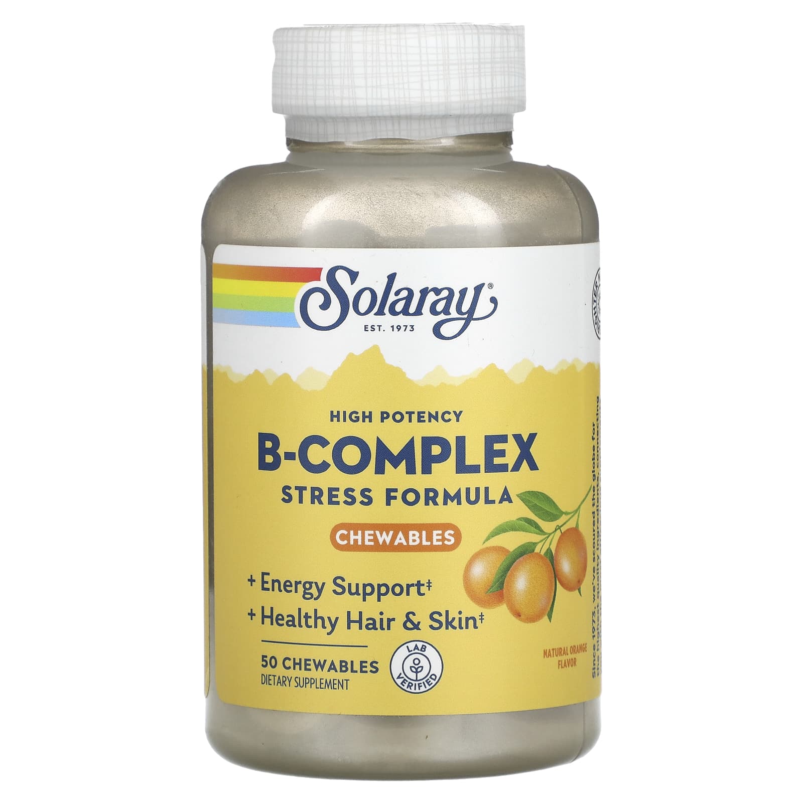 Solaray, B‐Complex, 50 Chewables UPC 076280406207 | HiLife Vitamins